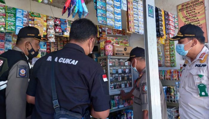 Rokok Tanpa Pita Cukai Disita dalam Operasi Gabungan di Bojonegoro