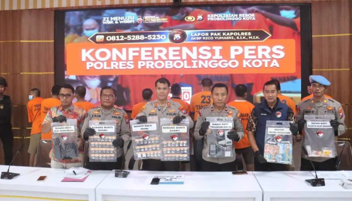 Polisi Sikat Peredaran Narkoba di Probolinggo, 10 Orang Ditangkap Lewat Operasi Tumpas Semeru