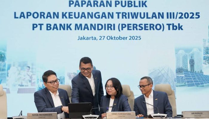 Bank Mandiri Kuartal III 2025: Kredit Tumbuh 11%, Aset Rp2.563 Triliun.