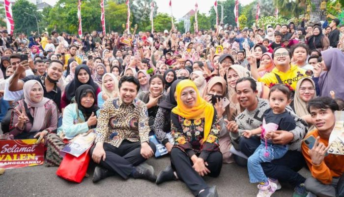 Valen D’Academy 7 Disambut Antusias Masyarakat Jawa Timur di Grahadi