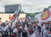 Ratusan Pekerja PTPN Geruduk Kantor Bupati Bondowoso, Tuntut Penegakan Hukum Terkait Konflik Lahan di Ijen