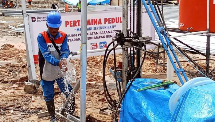 Kolaborasi Pertamina–Elnusa Hadirkan Sumur Air Bersih bagi Korban Bencana
