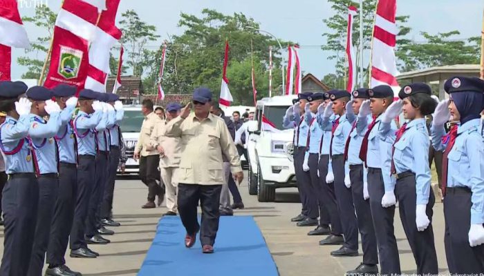 Tiba di Malang, Presiden Prabowo Resmikan SMA Taruna Nusantara