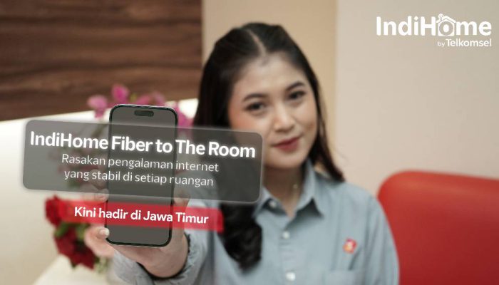 Internet Rumah Lebih Stabil, IndiHome Perkenalkan Fiber to The Room di Jatim