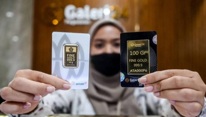 Harga Emas Galeri24 dan UBS di Pegadaian Stagnan Hari Ini