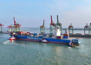 Kedatangan Perdana MV Cosco Haifa Dorong Pertumbuhan Peti Kemas Internasional TTL hingga 90 Persen