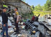 Tim Jibom Polda Jatim Ledakkan Mortir yang Ditemukan di Gudang Rongsokan Malang