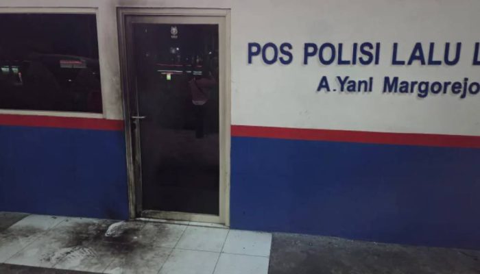 Pos Polisi Margorejo Surabaya Disasar Lemparan Molotov, Polisi Selidiki