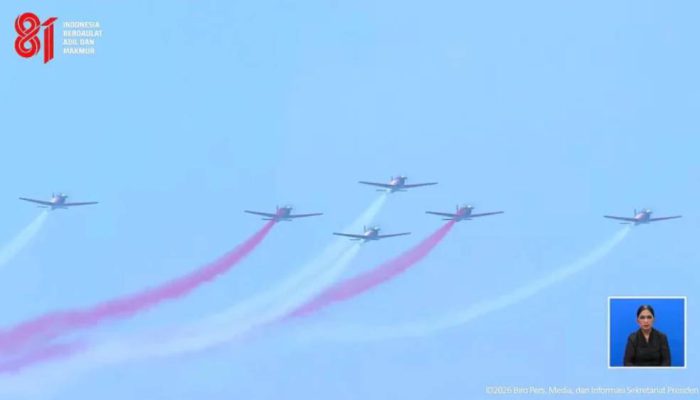 Atraksi 81 Alutsista TNI Warnai Langit Jakarta di HUT ke-81 Kemerdekaan RI