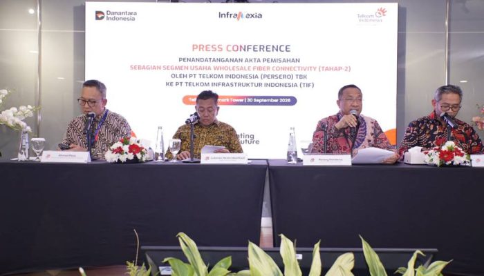 Telkom Perkuat Transformasi Digital, Bisnis Infrastruktur Resmi Dipisahkan ke InfraNexia