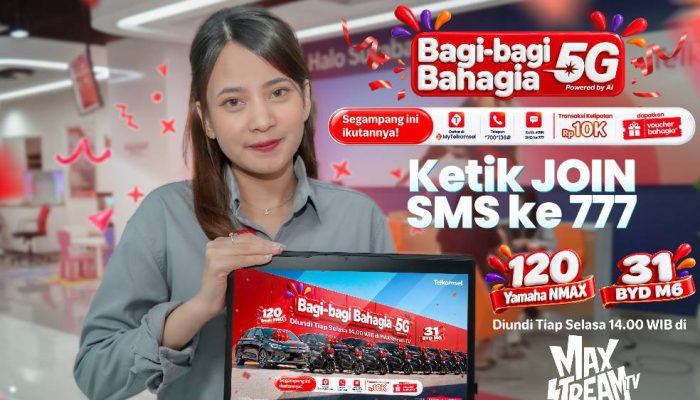Undian Telkomsel 2026 Berhadiah BYD M6 EV dan Yamaha NMAX, Ini Cara Ikutnya